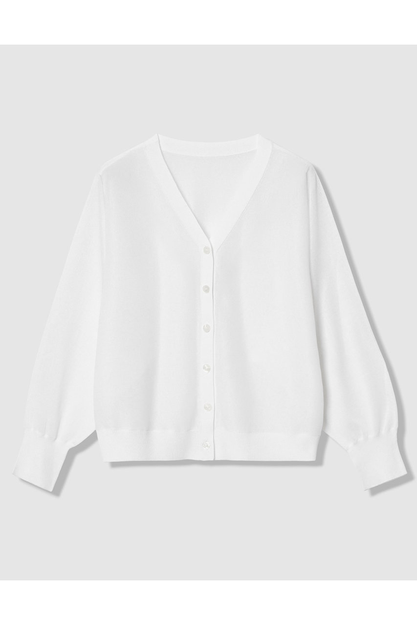 アナイ/ANAYIの【予約販売】シアー天竺ドルマンVカーディガン(ホワイト/10261816660-95-380)