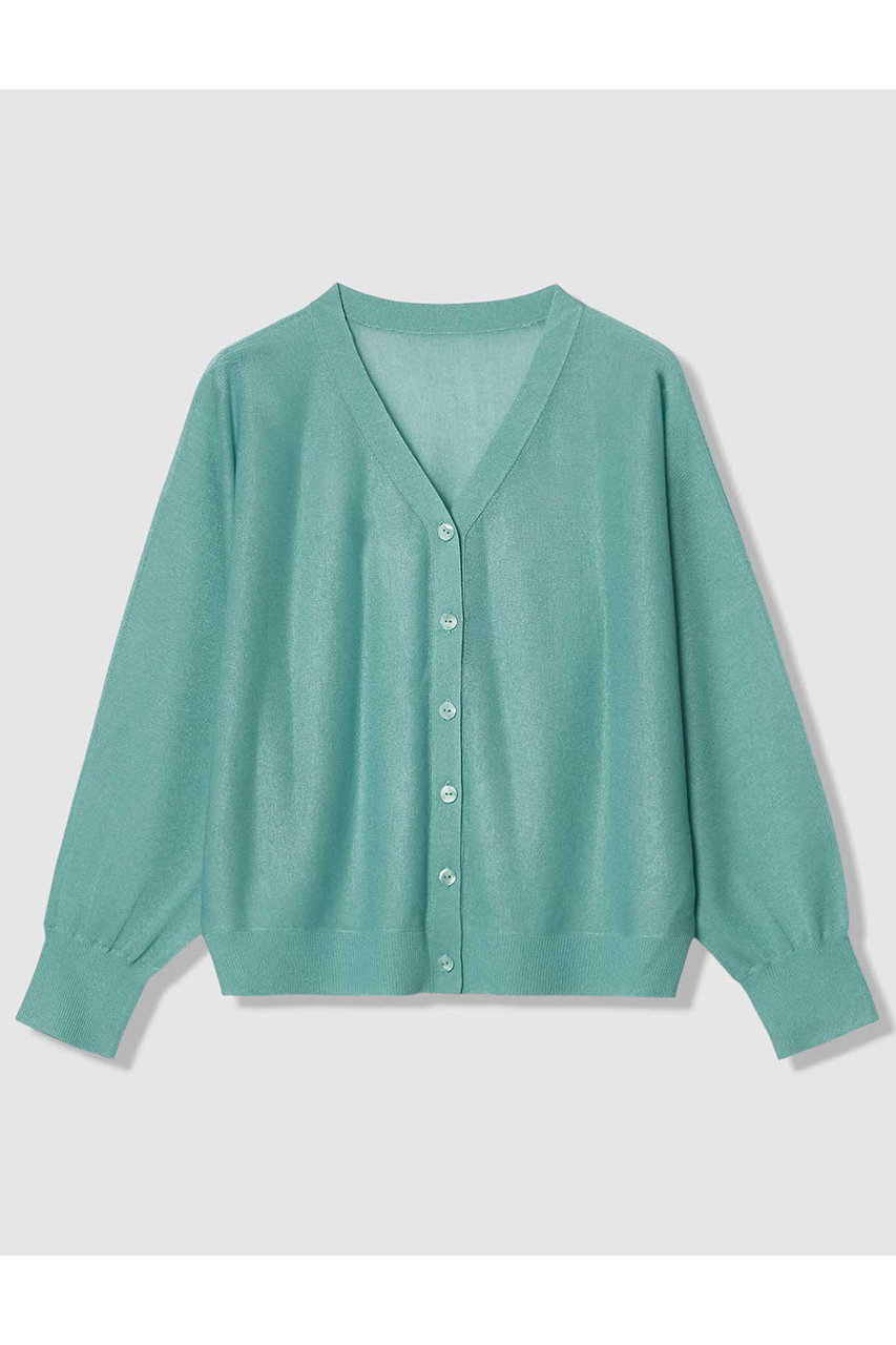 アナイ/ANAYIの【予約販売】シアー天竺ドルマンVカーディガン(グリーン/10261816660-95-380)