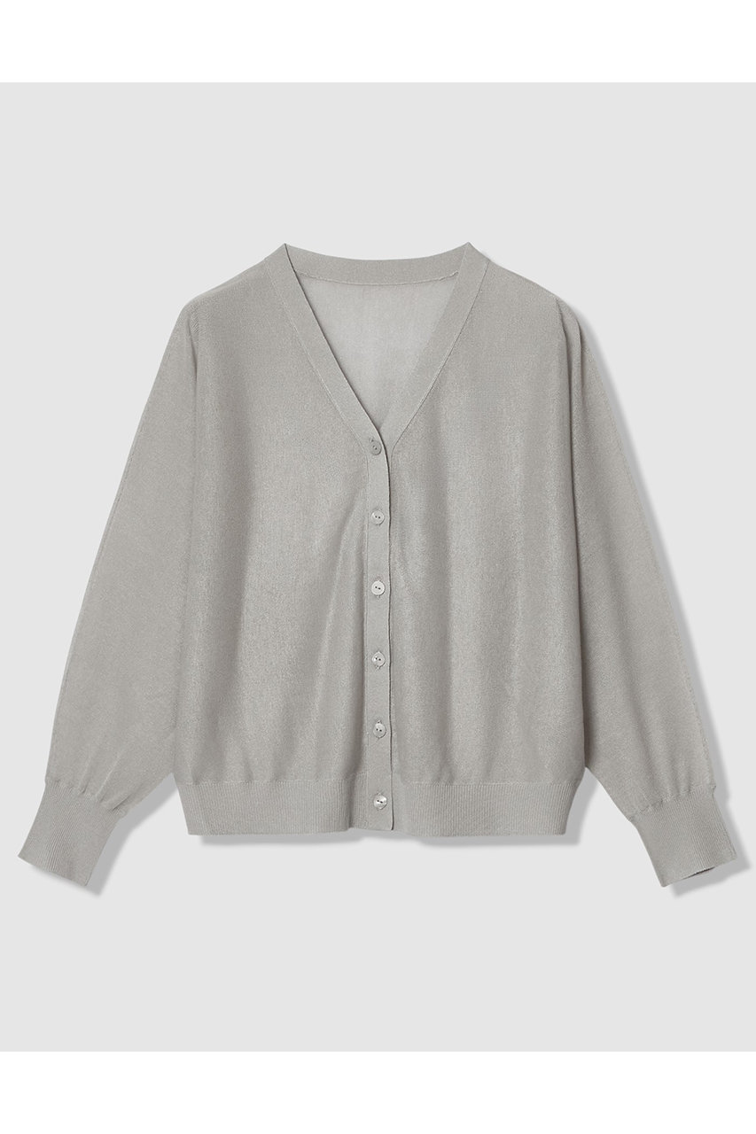 アナイ/ANAYIの【予約販売】シアー天竺ドルマンVカーディガン(ライトグレー/10261816660-95-380)