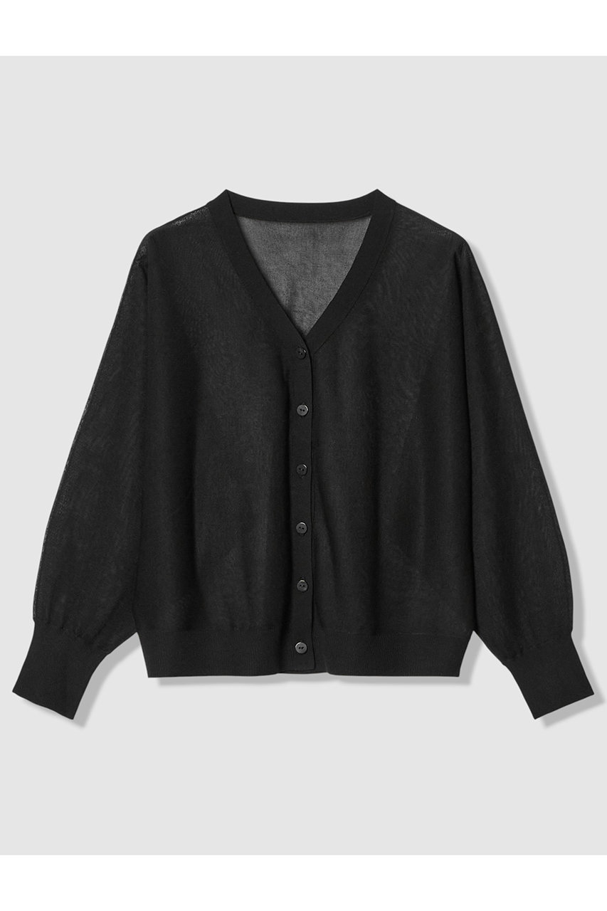 アナイ/ANAYIの【予約販売】シアー天竺ドルマンVカーディガン(ブラック/10261816660-95-380)