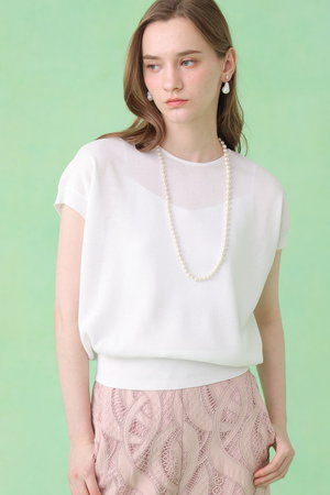 アナイ/ANAYIの【予約販売】シアー天竺クルーネック プルオーバー(110300/110301)