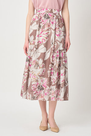 アナイ/ANAYIの【予約販売】ペイントフラワープリントティアード スカート(110700/110703)