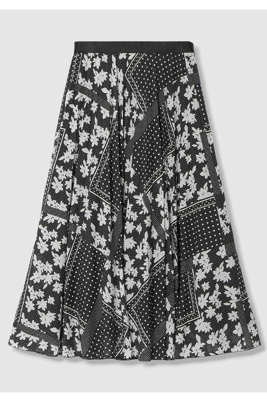 アナイ/ANAYIの【予約販売】【セットアップ対応商品】ドットパッチワークプリントプリーツ スカート(ブラック/10261711580-95-380)