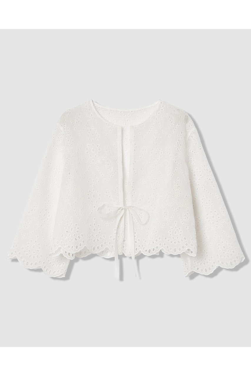 アナイ/ANAYIの【予約販売】【セットアップ対応商品】エンブロイダリーボレロ ブラウス(オフホワイト/10261713310-95-380)