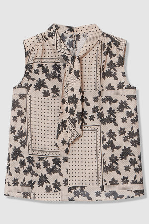 アナイ/ANAYIの【予約販売】【セットアップ対応商品】ドットパッチワークプリントボウタイ ブラウス(110400/110401)