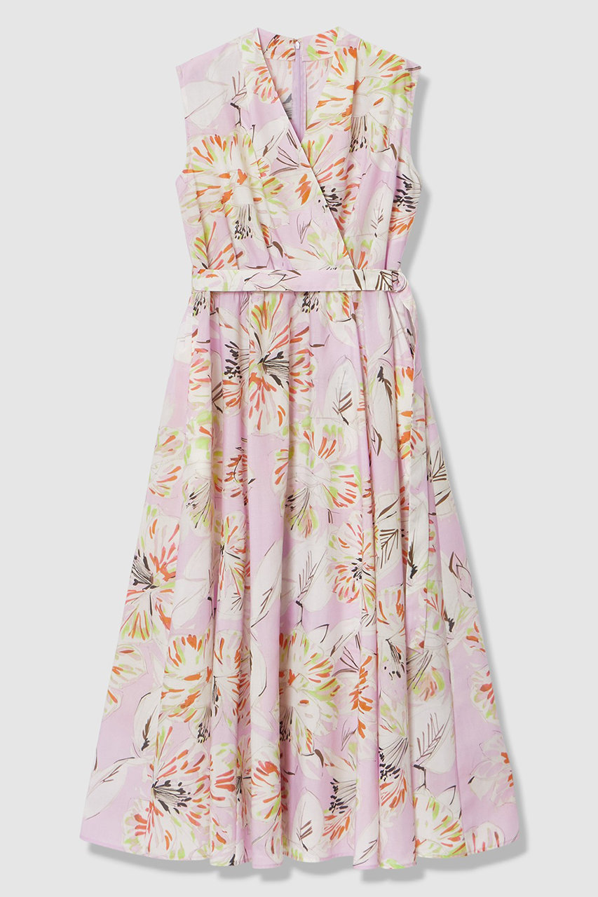 アナイ/ANAYIの【予約販売】ペイントフラワープリントフレア ワンピース(ピンク/10261714520-81-380)