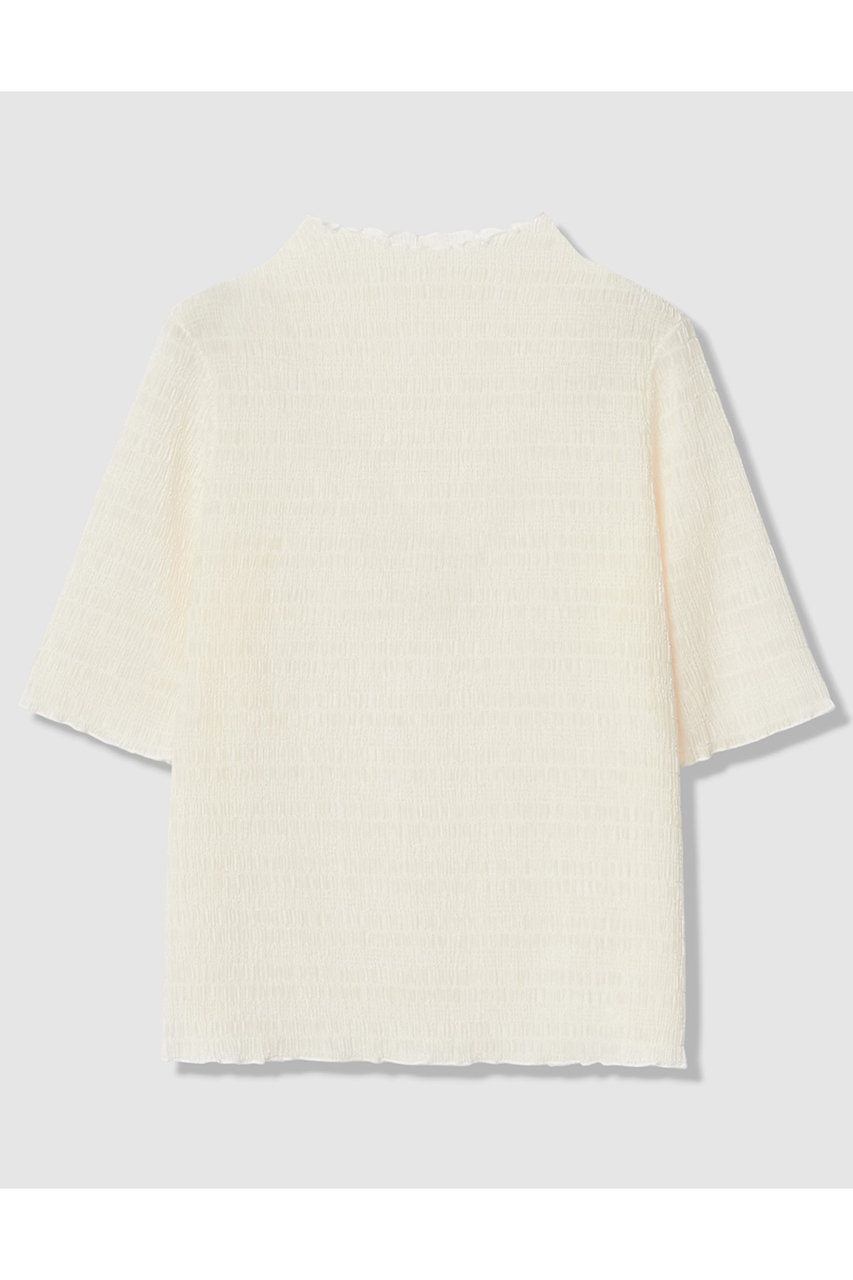アナイ/ANAYIの【予約販売】シャーリング5分袖 プルオーバー(オフホワイト/10261815150-73-380)