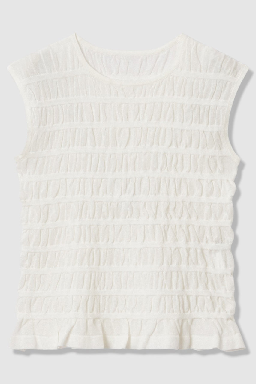 アナイ/ANAYIの【予約販売】シャーリング プルオーバー(ホワイト/10261816810-95-380)