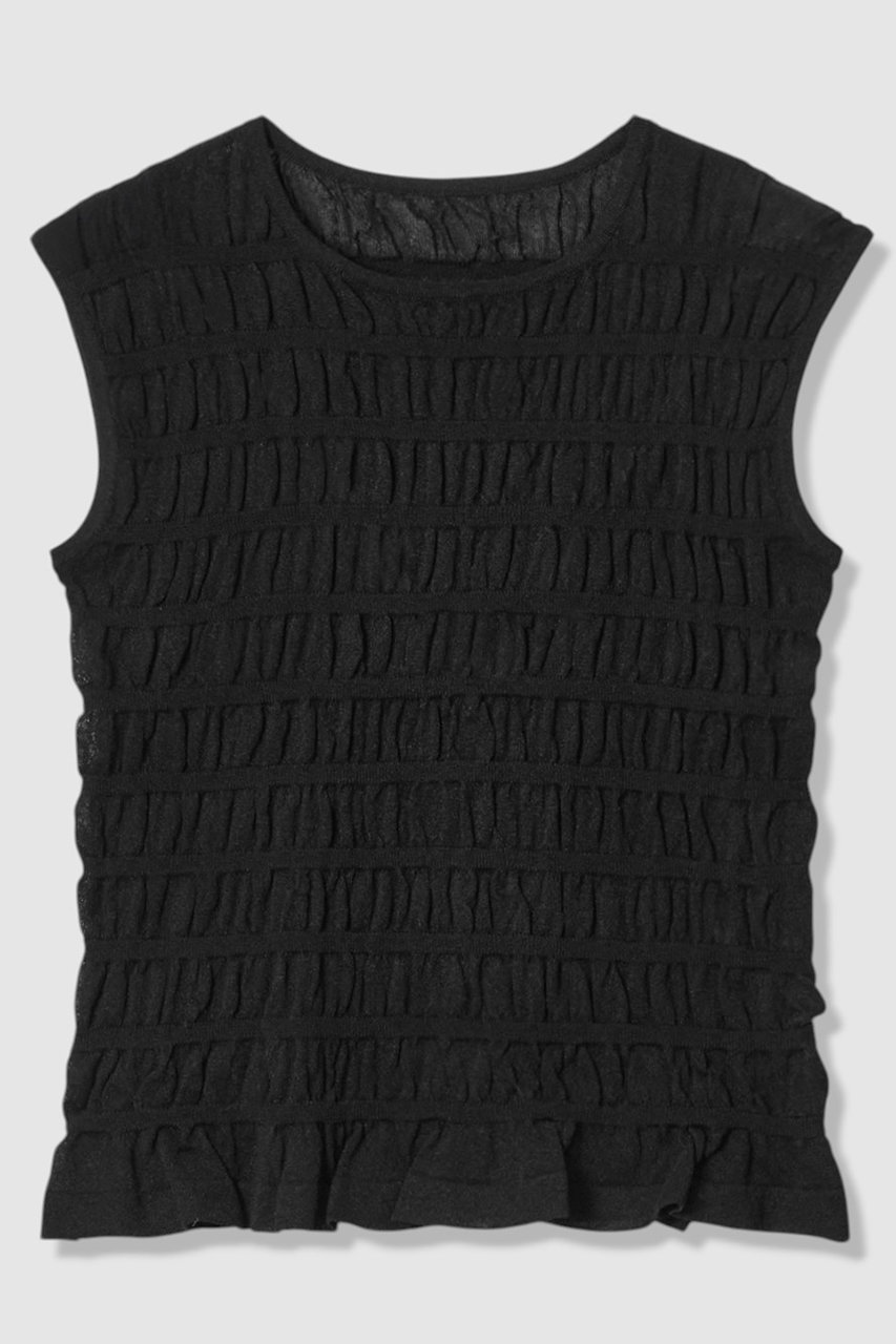 アナイ/ANAYIの【予約販売】シャーリング プルオーバー(ブラック/10261816810-95-380)