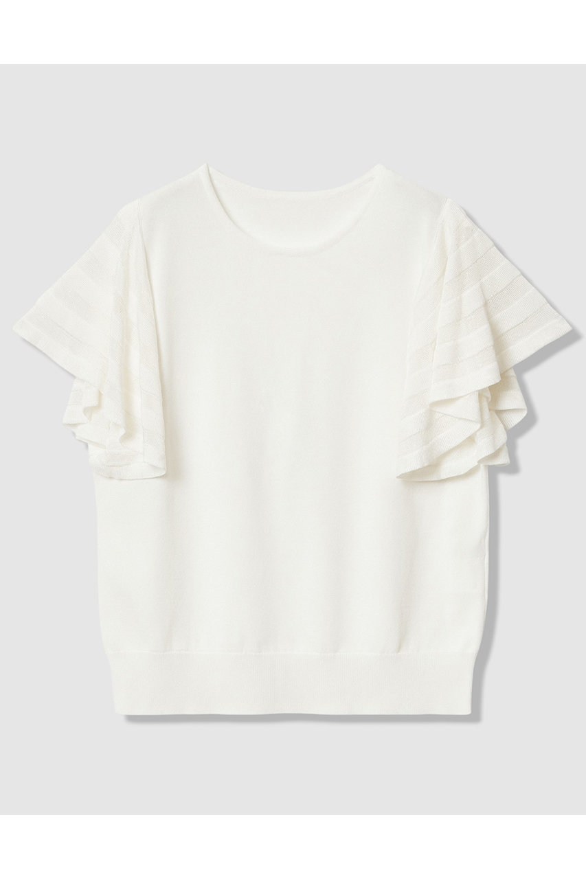 アナイ/ANAYIの【予約販売】シアーフレアスリーブ プルオーバー(オフホワイト/10261816830-95-380)