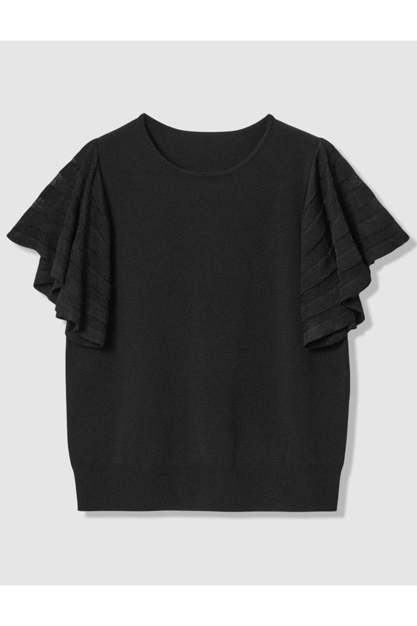 アナイ/ANAYIの【予約販売】シアーフレアスリーブ プルオーバー(ブラック/10261816830-95-380)