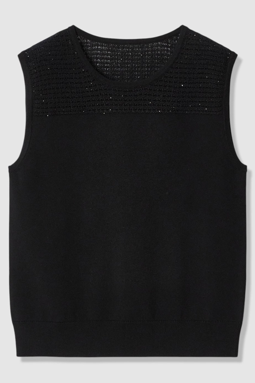 アナイ/ANAYIの【予約販売】【セットアップ対応商品】トラフォラートノースリーブ(ブラック/10261816950-95-380)