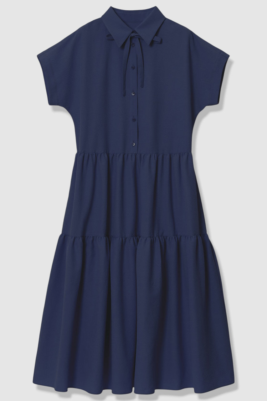 アナイ/ANAYIの【予約販売】ラミーサッカーティアードシャツ ワンピース(ネイビー/10261714360-95-380)