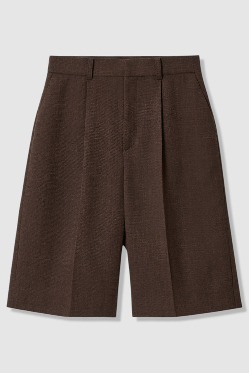 アナイ/ANAYIの【予約販売】ライトスラブハーフパンツ(ブラウン/10261712070-81-380)