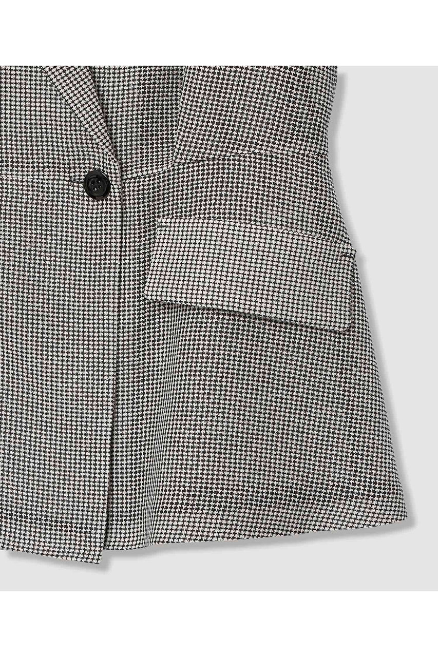 ANAYI アナイ シルクウール ペプラムジレ ブラック 38 ANAYI（アナイ）の「シルクウールペプラムジレ（その他アウター）」 - WEAR