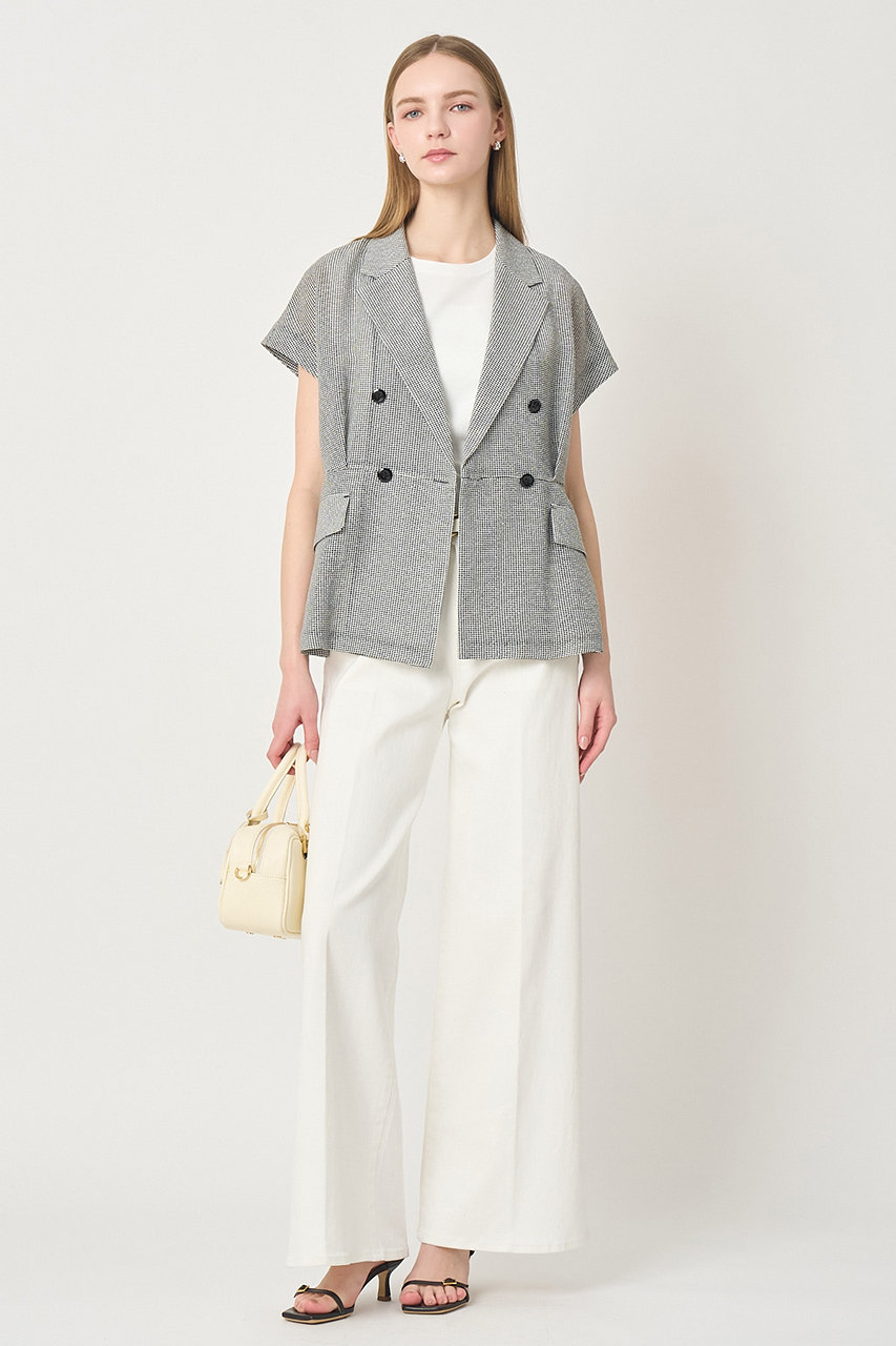 【美品】ANAYI アナイ　シルクウールへプラムジレ　38 ANAYI（アナイ）の「シルクウールペプラムジレ（その他アウター）」 - WEAR