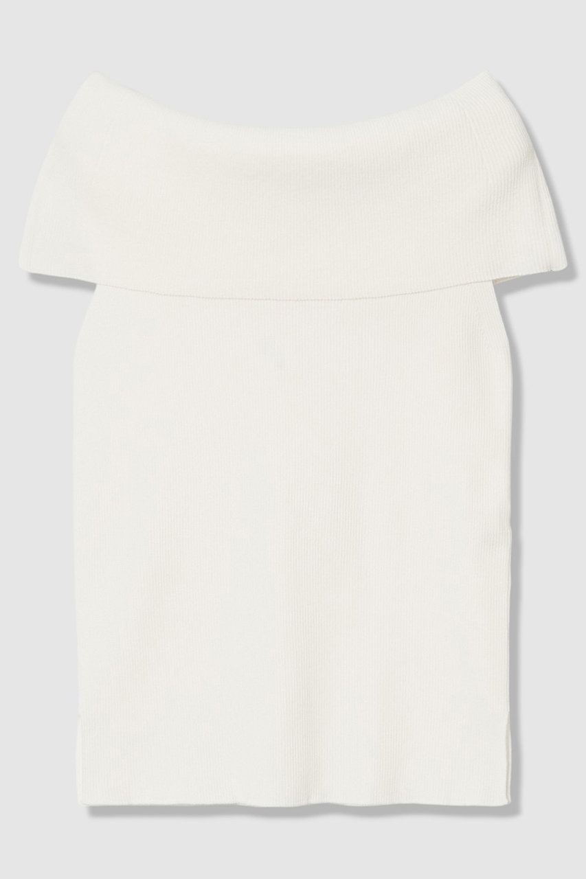 アナイ/ANAYIの【予約販売】オフショルダーリブ プルオーバー(ホワイト/10262816240-65-380)