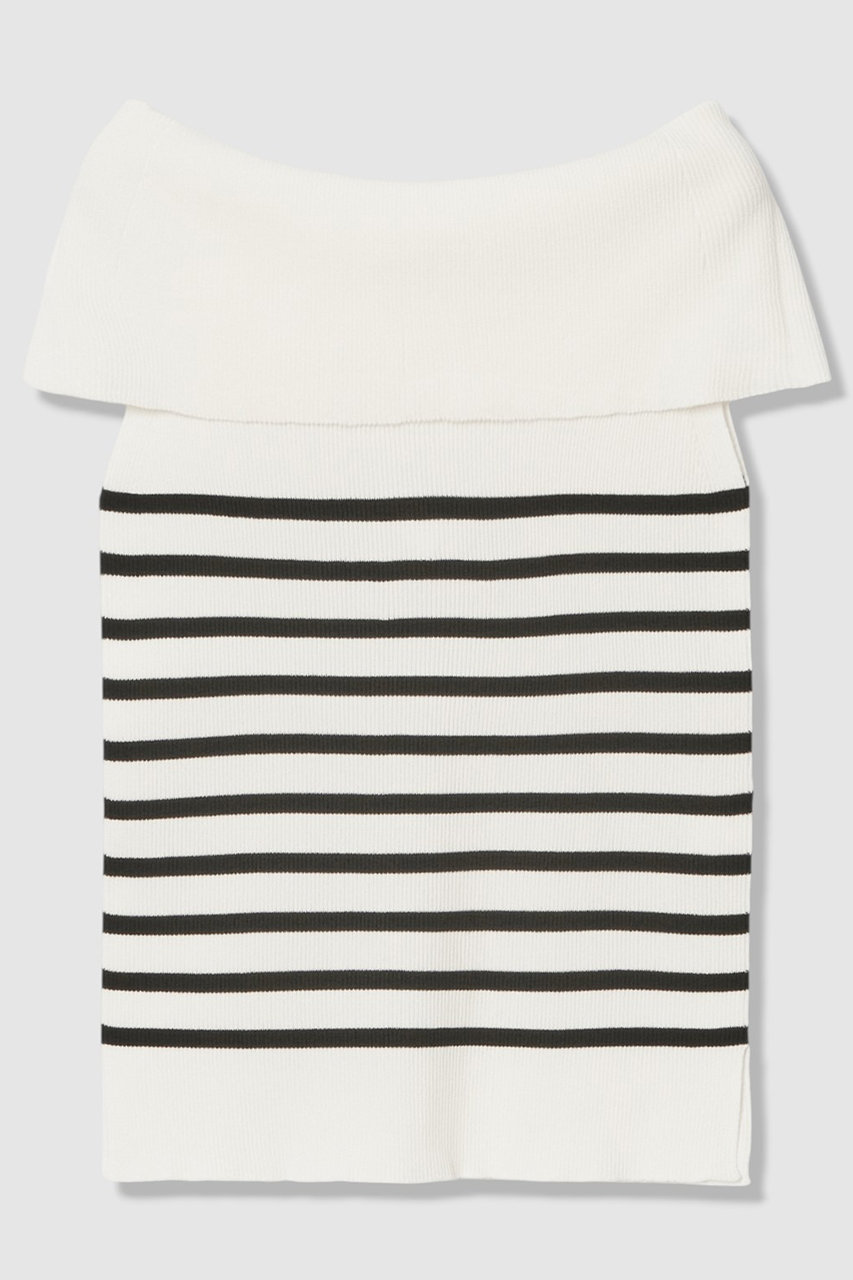 アナイ/ANAYIの【予約販売】オフショルダーリブ プルオーバー(ホワイト系/10262816240-65-380)