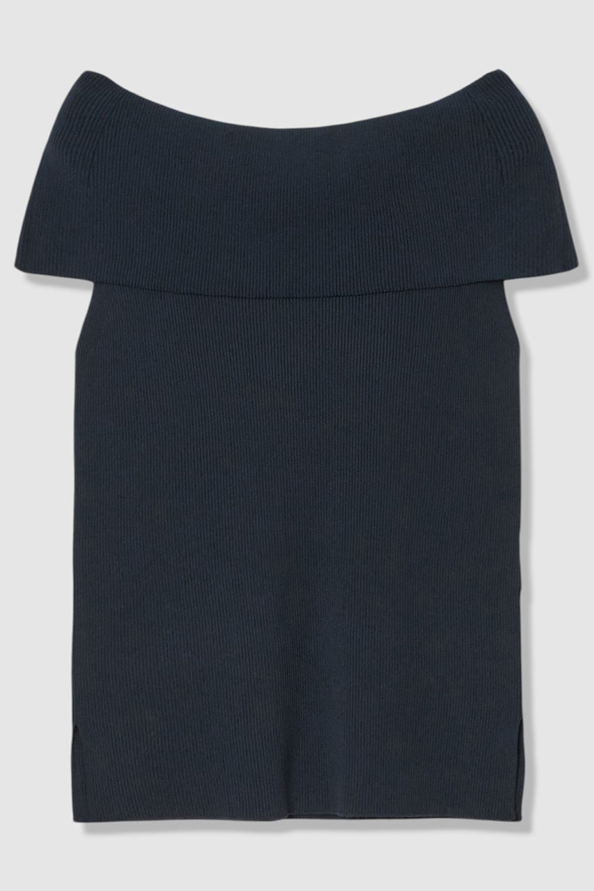 アナイ/ANAYIの【予約販売】オフショルダーリブ プルオーバー(ネイビー/10262816240-65-380)