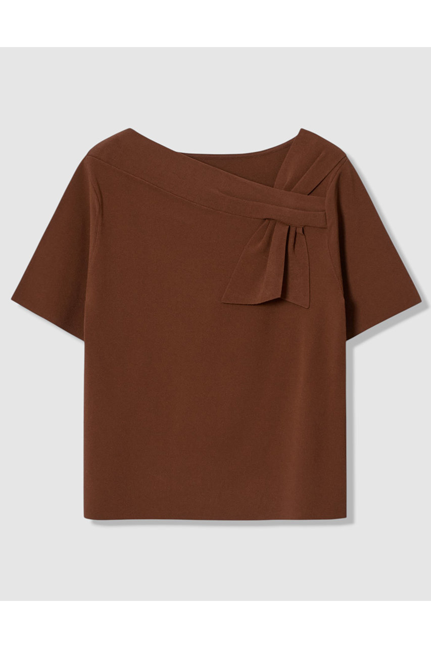 アナイ/ANAYIの【予約販売】アシンメトリクリボン プルオーバー(ブラウン/10261816910-81-380)