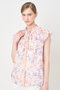 【予約販売】Coral プリントローンスカーフタイ ブラウス〈セットアップ対応商品〉 アナイ/ANAYI