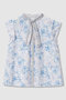 【予約販売】Coral プリントローンスカーフタイ ブラウス〈セットアップ対応商品〉 アナイ/ANAYI ブルー
