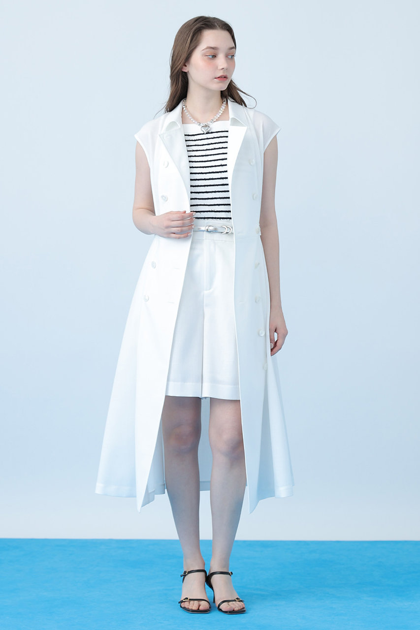 3/22限定価格アナイ　ANAYI ニット モールコンビクルーネックジレ ANAYI(アナイ)｜ドライスラブステンカラージレ ワンピース