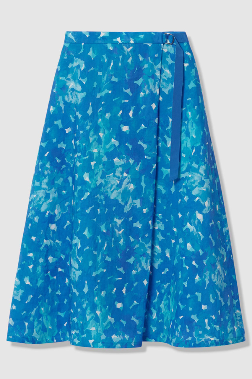 アナイ/ANAYIの【予約販売】Veil Blue プリントラップ スカート(ブルー/10262711040-61-380)