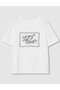 コットン天竺カリグラフィーＴシャツ アナイ/ANAYI ホワイト