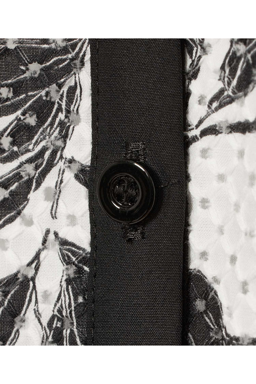 ANAYI(アナイ)｜【予約販売】コットン刺繍プリントシャツ ワンピース