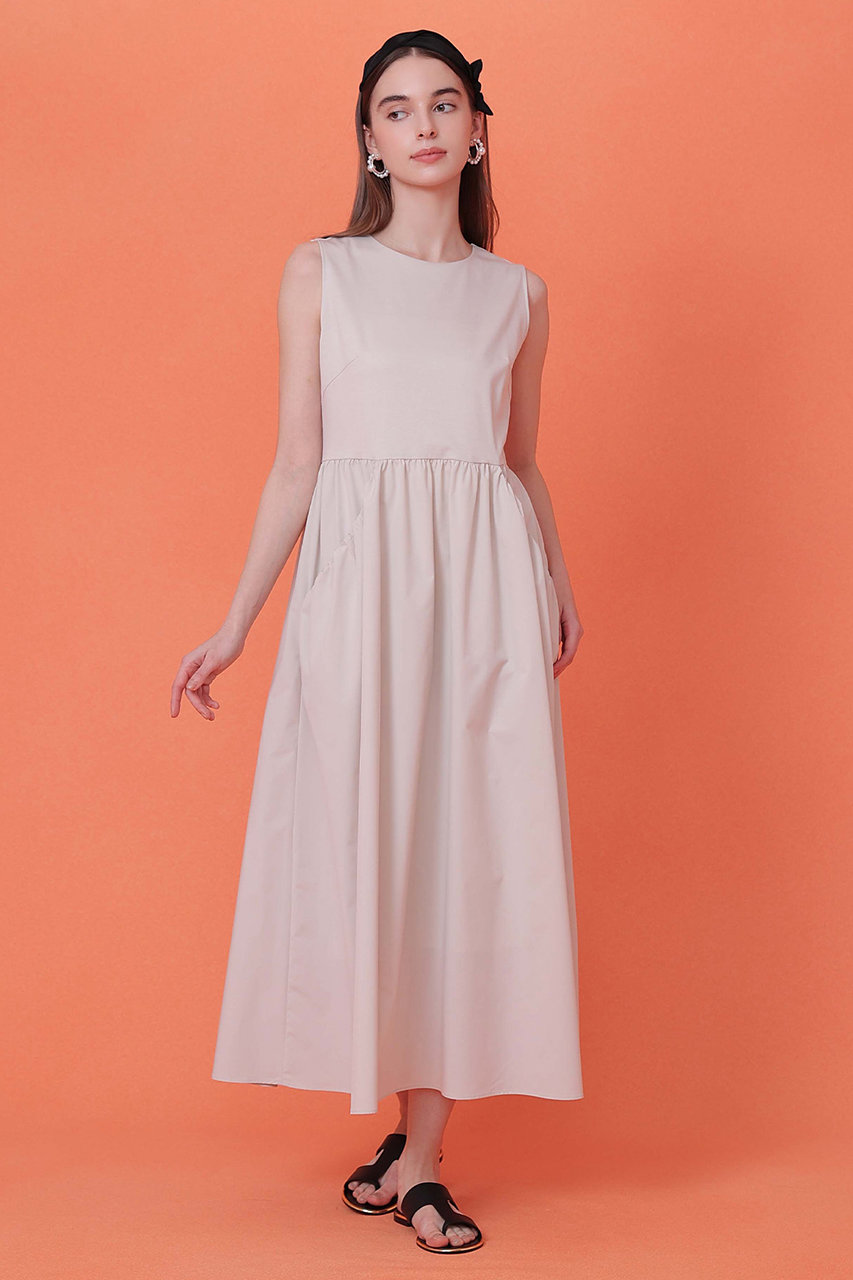 美品　ANAYI ポンチタック　ワンピース　アナイ ANAYI(アナイ)｜【予約販売】ポンチ×タフタバックシャン ワンピース