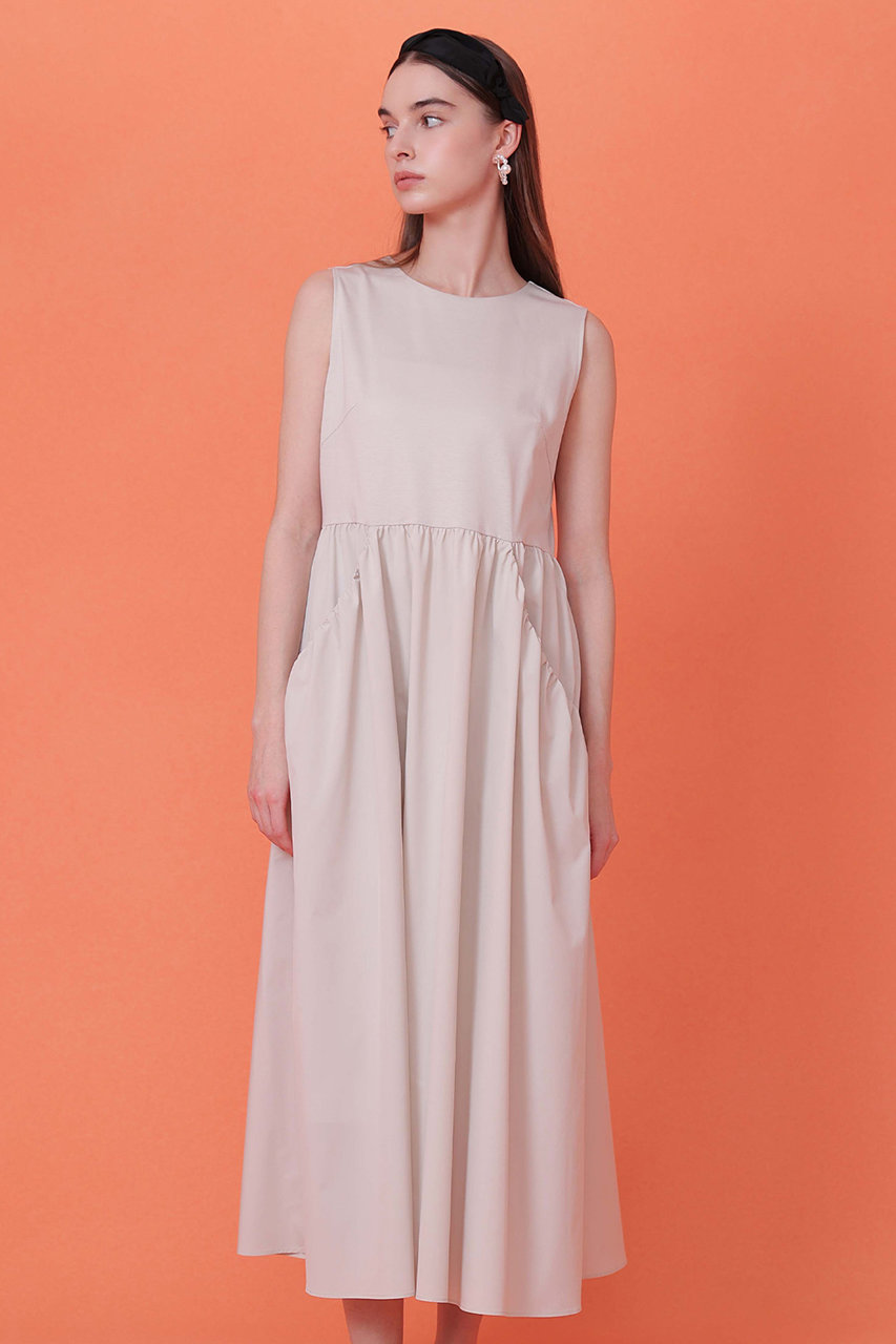 美品　ANAYI ポンチタック　ワンピース　アナイ ANAYI(アナイ)｜【予約販売】ポンチ×タフタバックシャン ワンピース