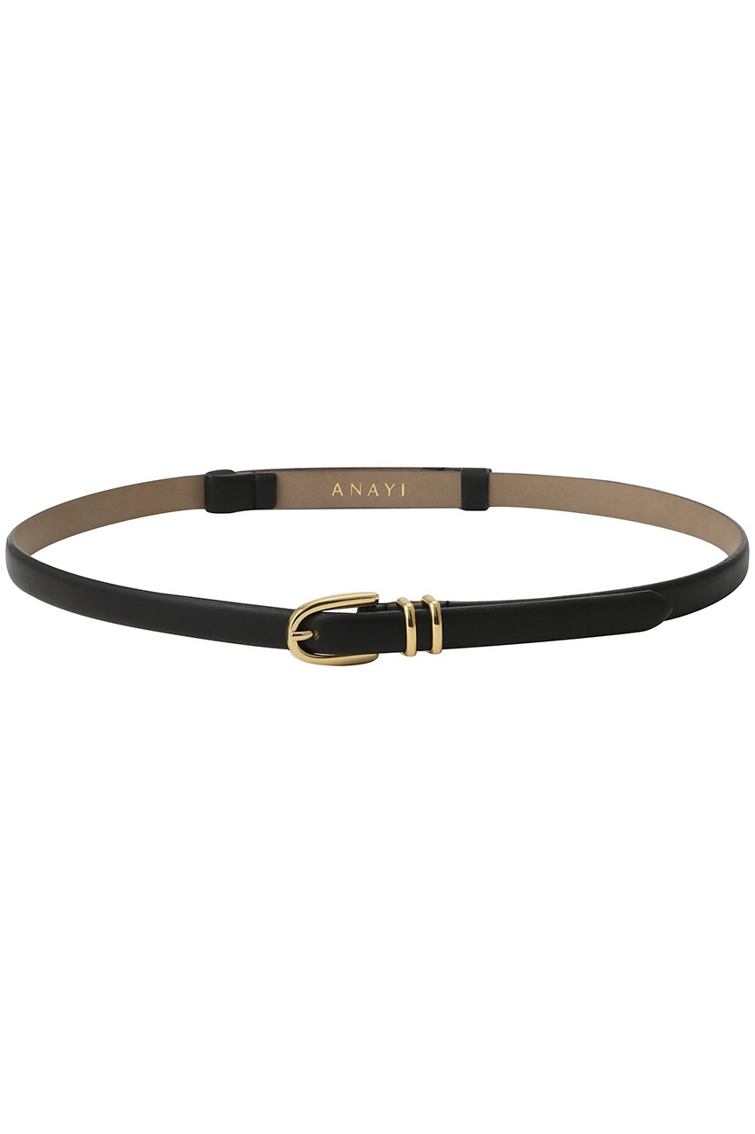 アナイ/ANAYIのダブルサルカンスライドBELT(ブラック/10262618070-95-010)