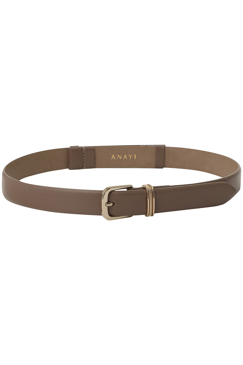 ANAYI ロープサルカンスライドBELT (モカ, 1) アナイ ELLE SHOP