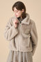 【予約販売】フェイクミンクファーZIPブルゾン アナイ/ANAYI