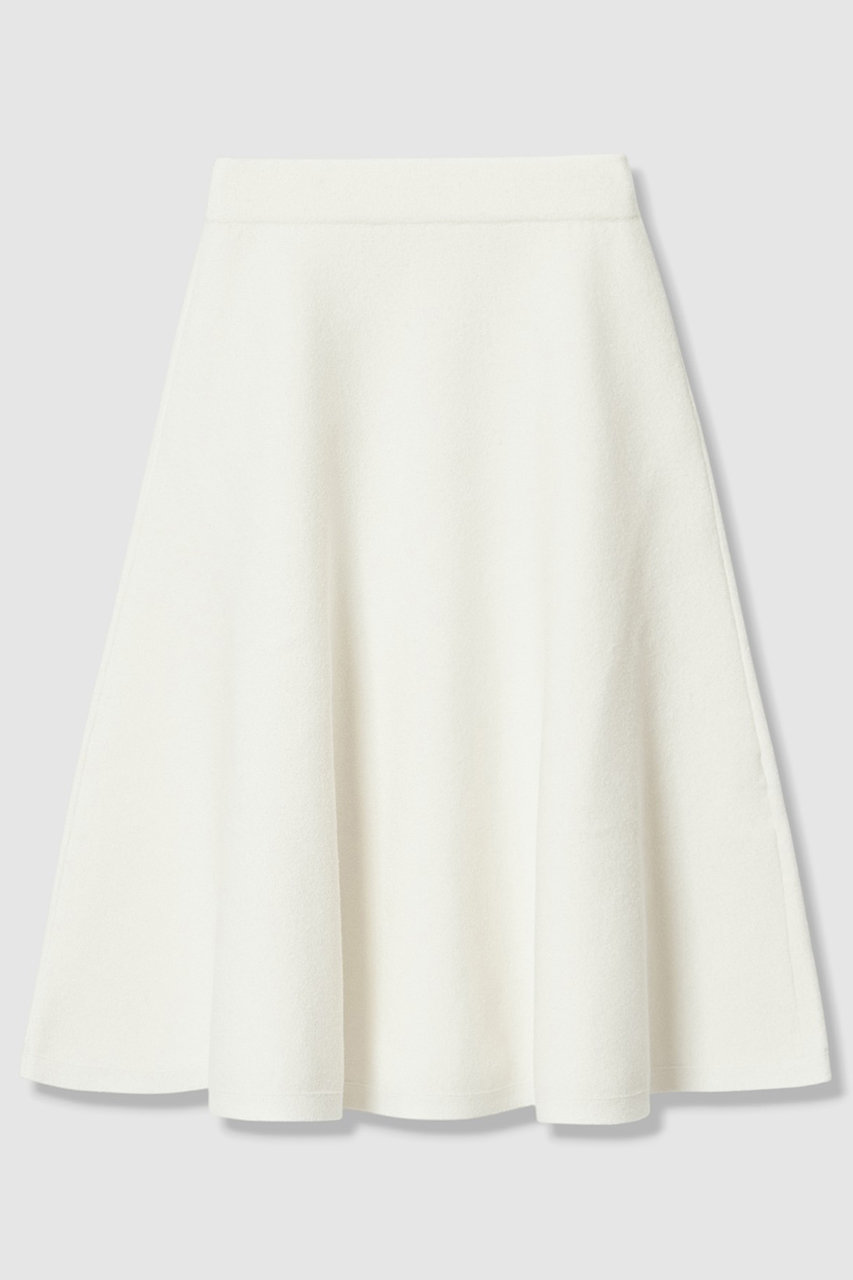 ANAYI ミニブークレダブルフェイス スカート〈セットアップ対応商品〉 (オフホワイト, 38) アナイ ELLE SHOP