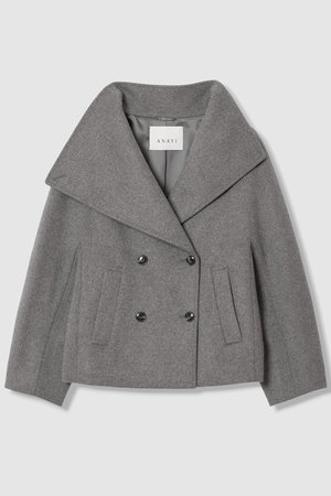アナイ/ANAYIの【予約販売】カシミヤ混ビッグカラーショートコート(110900/110902)
