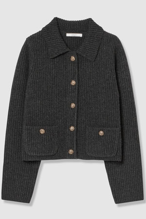 ANAYI アナイ　モールヘリンボーンニットショート　ジャケット　カーディガン ANAYI｜アナイのニット通販｜ELLE SHOP (エル・ショップ)