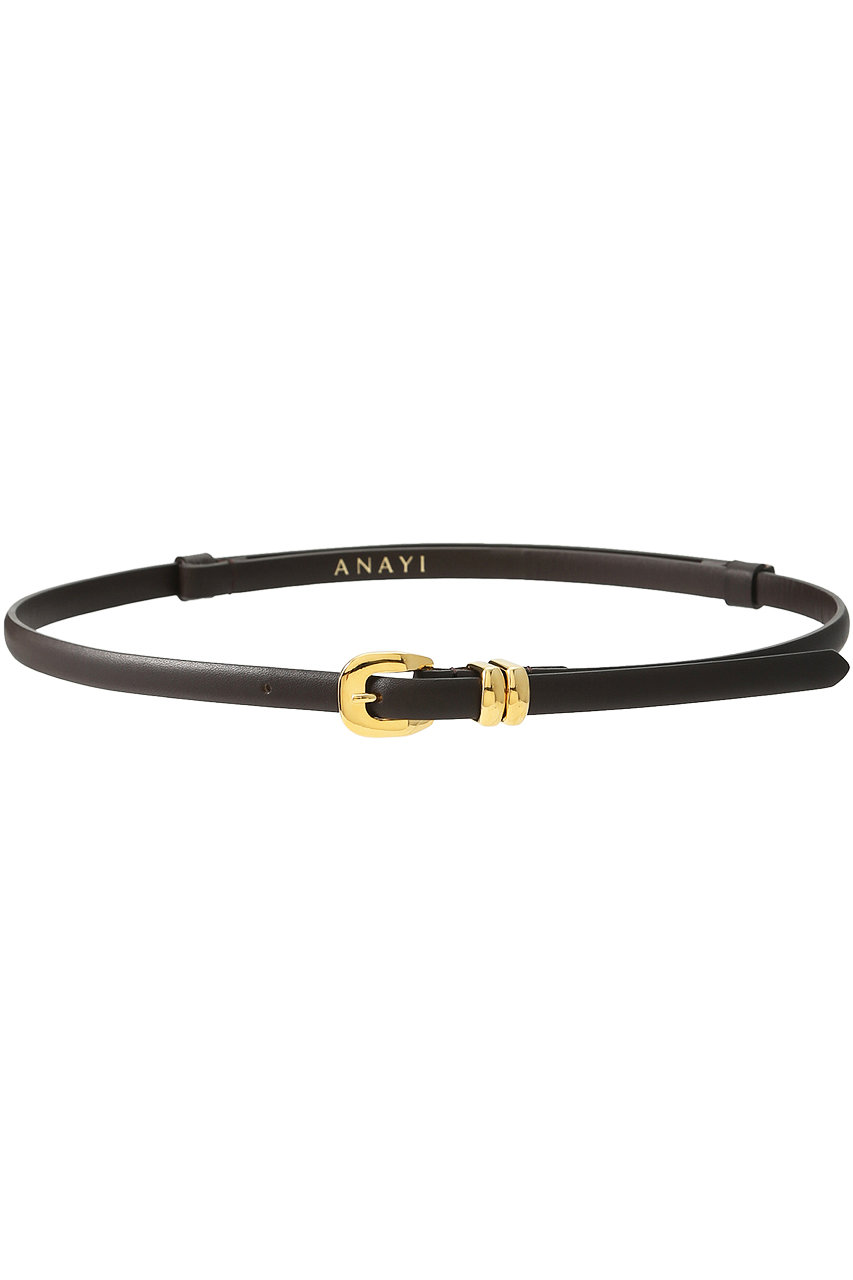 ANAYI アナイ ダブルサルカンホソハバBELT ブラウン