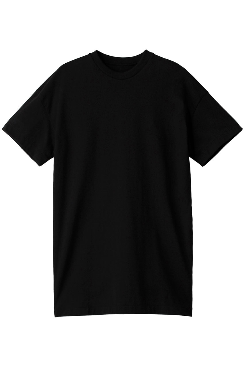サードマガジン/THIRD MAGAZINEの【ELLE SHOP x THIRD MAGAZINE×DANSKIN】ロゴプリントTシャツ(ブラック/DATM722300)
