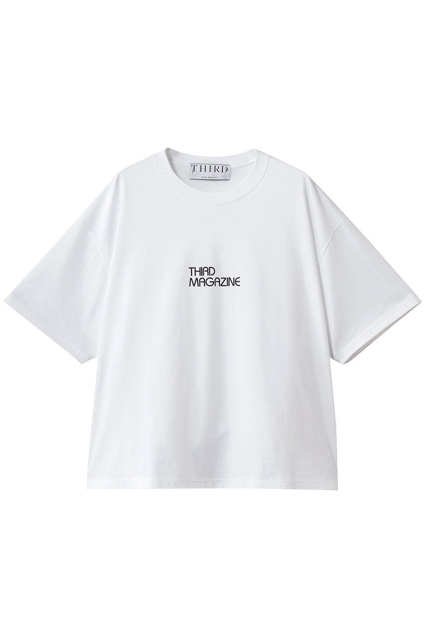 サードマガジン/THIRD MAGAZINEの【ELLE SHOP限定】プリントロゴＴシャツ(ホワイト/A0861UTS411)