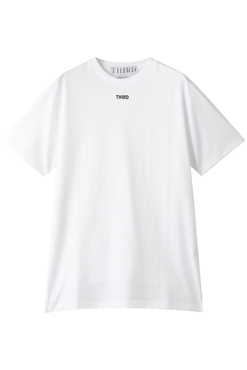 ＜ELLE SHOP＞ THIRD MAGAZINE THIRD MAGAZINEロゴTシャツ (ホワイト F) サードマガジン ELLE SHOP