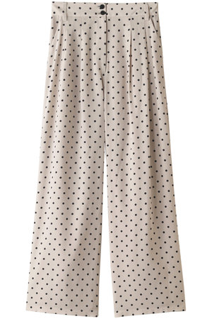 シルクドットワイドタックパンツ