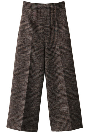 チェックハイウエストパンツ