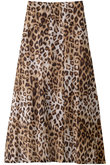 レオパードフレアスカート