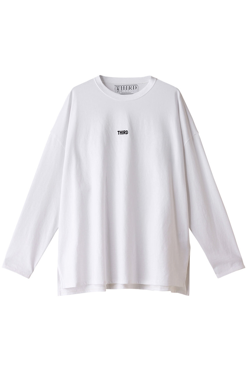 THIRD MAGAZINE バックプリントロングTシャツ (ホワイト, F) サードマガジン ELLE SHOP