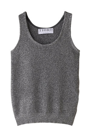 サードマガジン/THIRD MAGAZINEのラメニットタンクトップ(110300/110301)