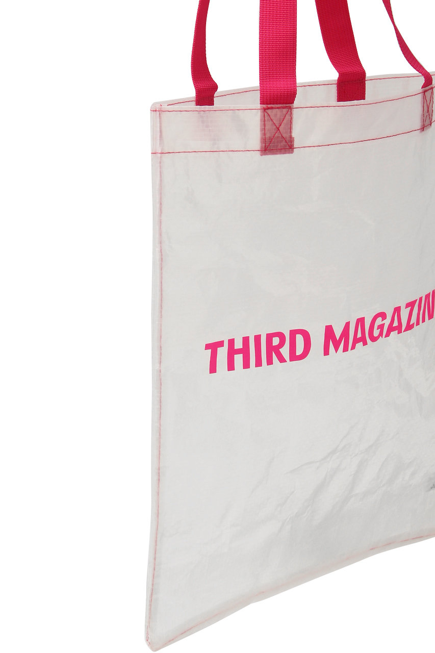 THIRD MAGAZINE(サードマガジン)｜ロゴプリントクリアトート