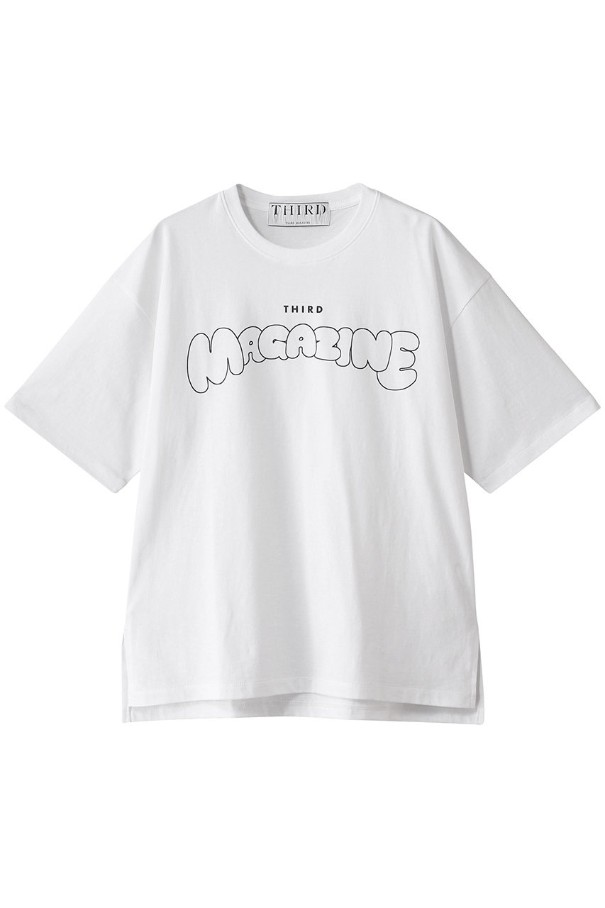 THIRD MAGAZINE バブルロゴTシャツ (ホワイト, F) サードマガジン ELLE SHOP THIRD MAGAZINE バブルロゴTシャツ (ホワイト, F) サードマガジン ELLE SHOP