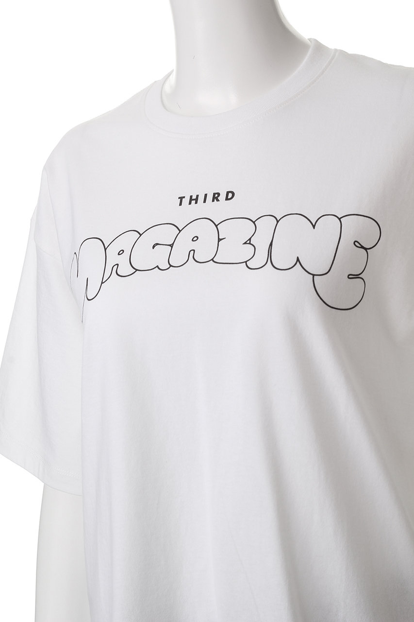 THIRD MAGAZINE(サードマガジン)｜バブルロゴTシャツ/ホワイト